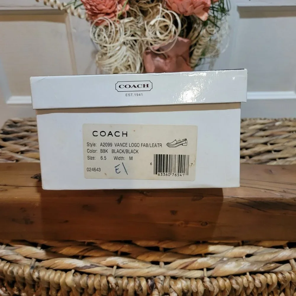 Vintage Coach Vance Signature Loafers